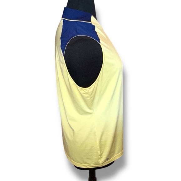 EP PRO NY Sleeveless Zip Mandarin Collar Women's Golf Polo - Cornsilk Yellow XXL - Picture 6 of 14